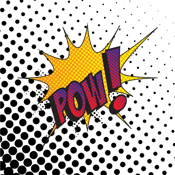 Colourful comic book style explosion vector effect — Stock Vector