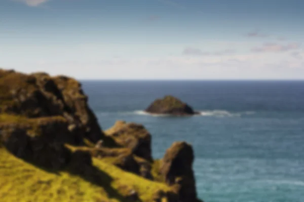 View from the costal path near Polzeath Out of focus. — Stock Photo, Image