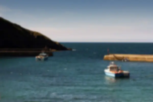 View of the harbour at Port Issac Out of focus. — Stock Photo, Image