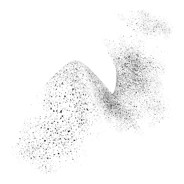 Movimiento abstracto de partículas de grano o polvo — Archivo Imágenes Vectoriales