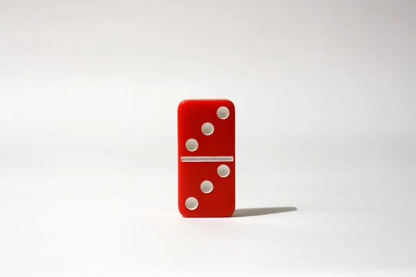 Czerwony Domino — Zdjęcie stockowe