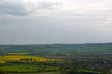 Chilterns landscape. View from Whiteleaf, Princess Risborough. clipart