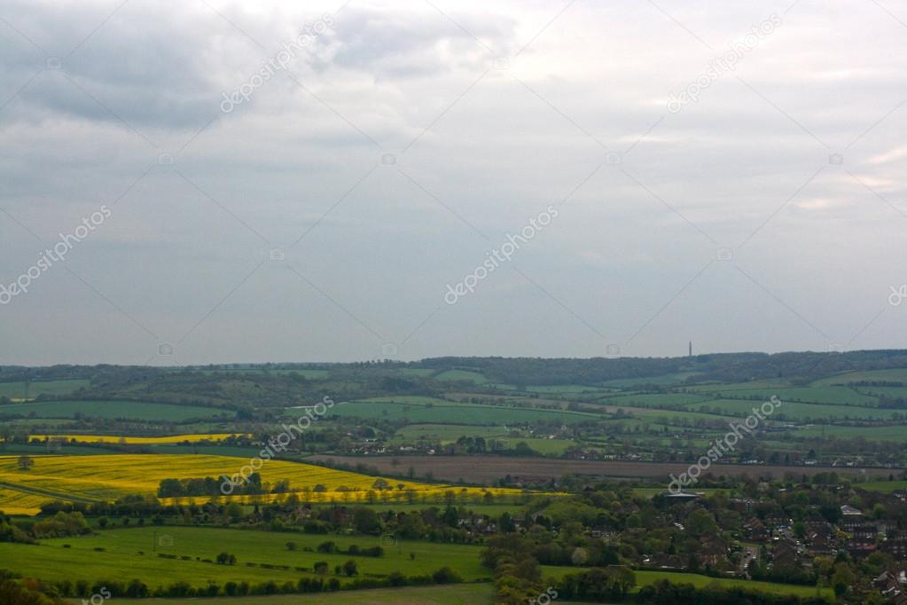 Chilterns landscape. View from Whiteleaf, Princess Risborough.