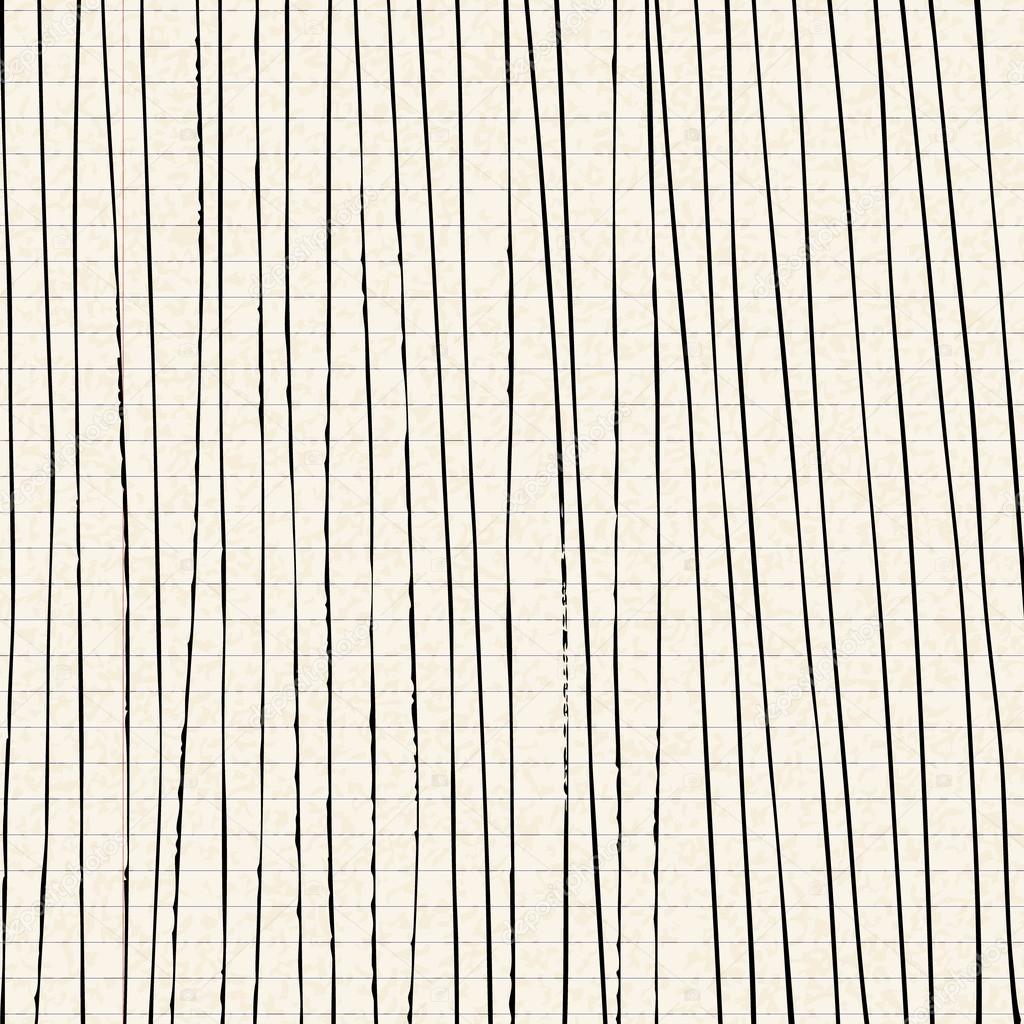 Lines on a sheet of lined paper