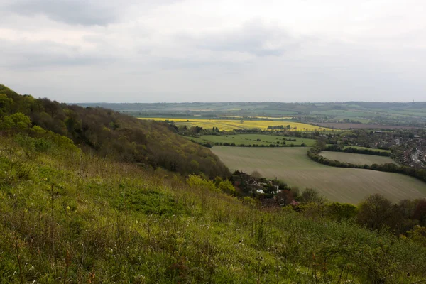 Barnslig landskap. Utsikt fra Whiteleaf, prinsesse Risborough . – stockfoto