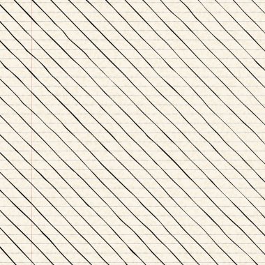 Illustration of lines on a sheet of paper clipart