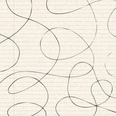 Çizgili bir sayfa gösterimi