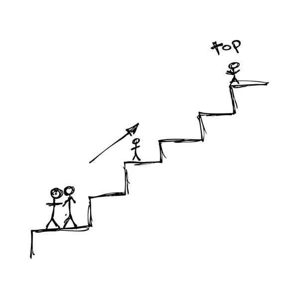 Escadas de escalada —  Vetores de Stock