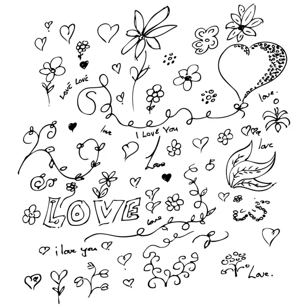 Amour coeur conception — Image vectorielle