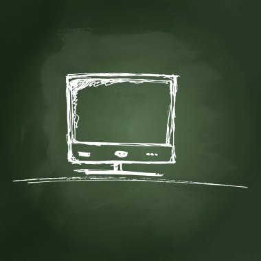 Bir bilgisayar monitörü taslağını