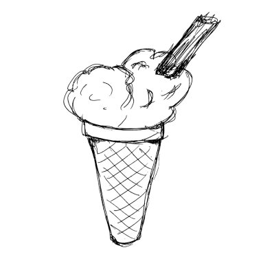 Bir Buz lolly çizimi