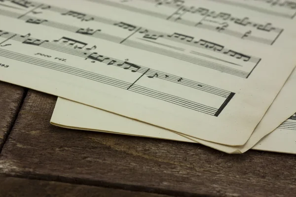 Bring Back The Music - Sheet Music — Stock Photo, Image