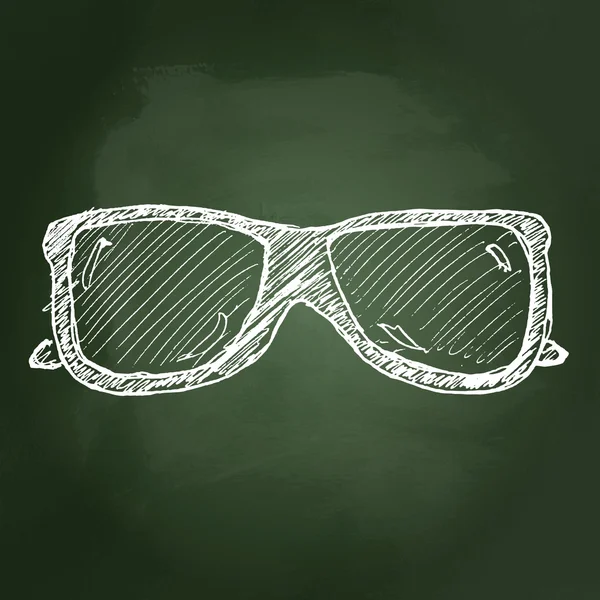 Ilustrasi dari sepasang kacamata hitam - Stok Vektor