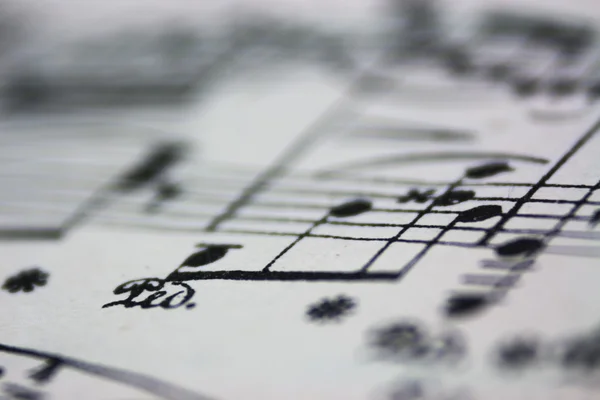 Bring Back The Music - Sheet Music — Stock Photo, Image