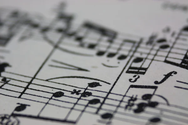 Bring Back The Music - Sheet Music — Stock Photo, Image