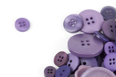 seçim seçim çeşitli mor düğme