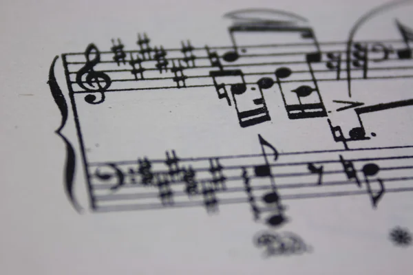 Bring Back The Music - Sheet Music — Stock Photo, Image