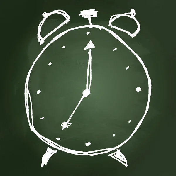 Boceto dibujo de un reloj — Vector de stock