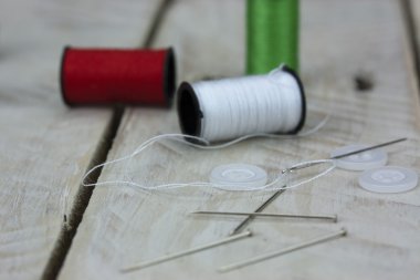 Dikiş pamuk iğne ve pim