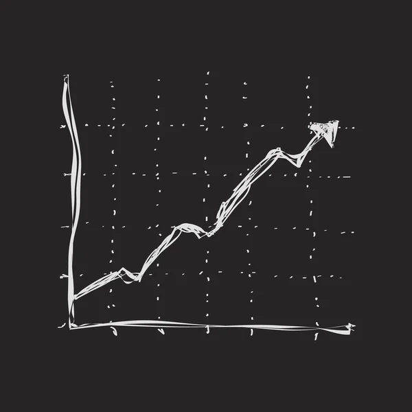 グラフの単純な落書き — ストックベクタ