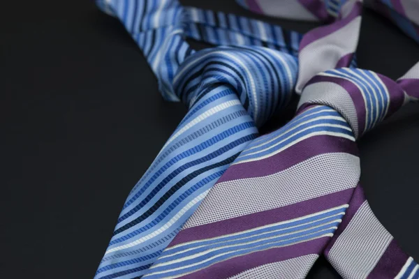 Man's tie on a black background — Stock Photo, Image