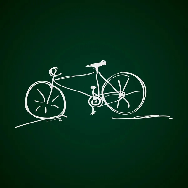 Simple doodle of a bicycle — Stock Vector