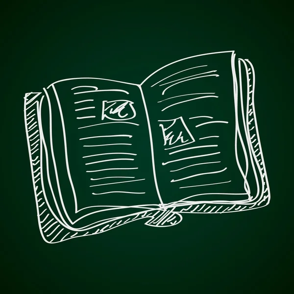 Doodle simples de um livro —  Vetores de Stock