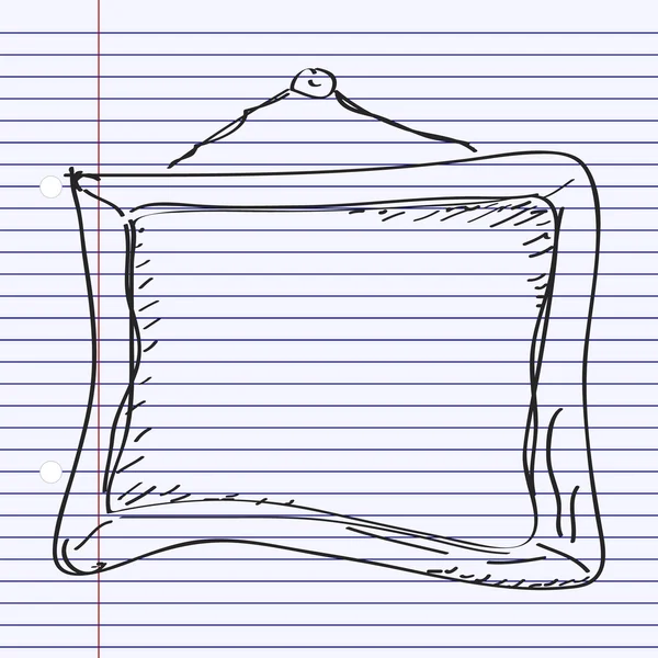 Простые рисунки в рамке — стоковый вектор