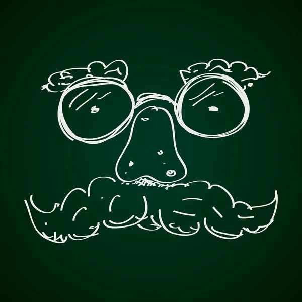 Jednoduchý doodle legrační obličej — Stockový vektor
