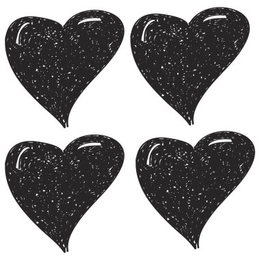 Bir kalp basit doodle