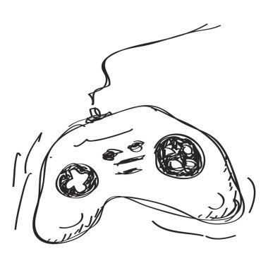 Oyun kumandasının basit doodle