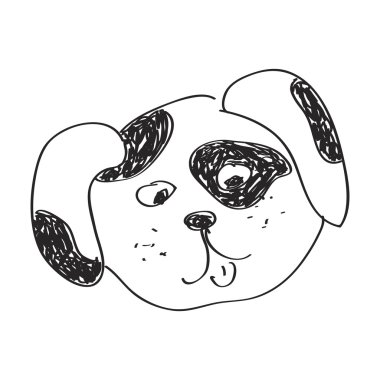 Bir köpek yavrusu basit doodle