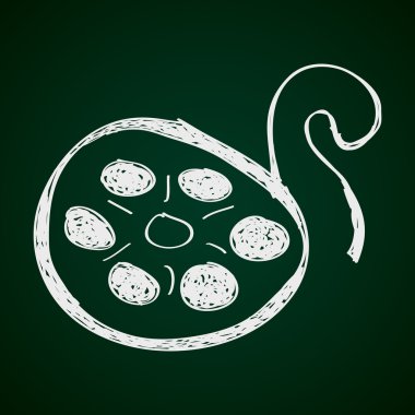 Bir film reel basit doodle