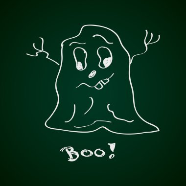 Bir hayaletin basit doodle