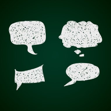 Bir konuşma balonu basit doodle