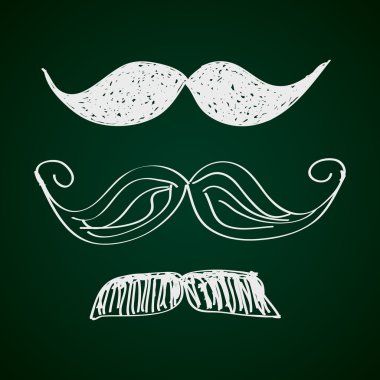 Bir bıyık basit doodle