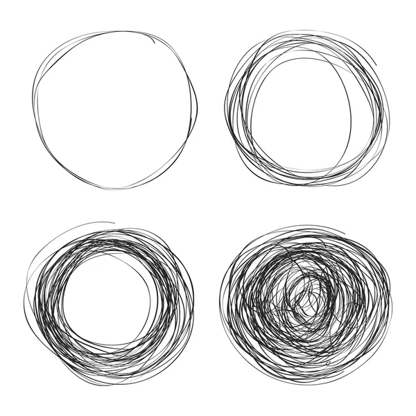 Απλή doodle του ένας κύκλος — Διανυσματικό Αρχείο