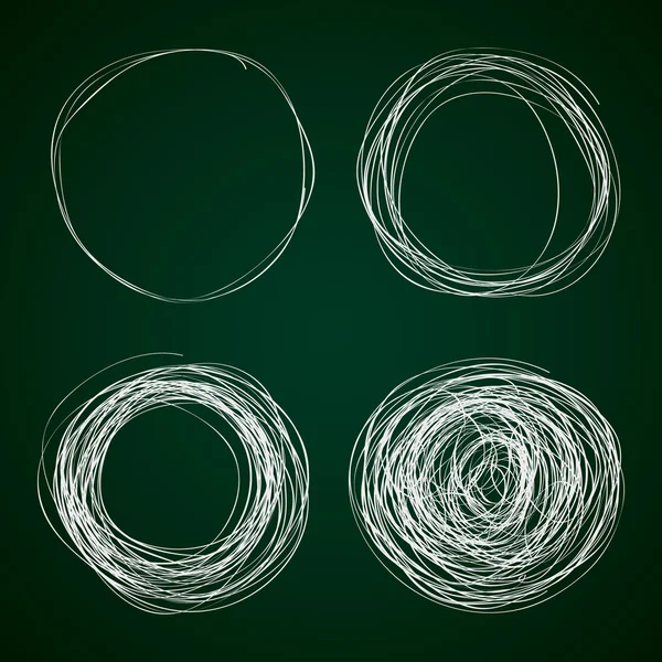 Simple gribouillage d'un cercle — Image vectorielle