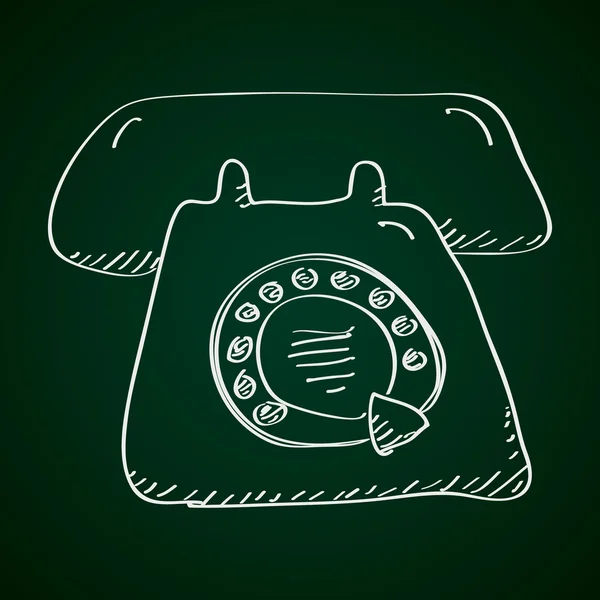 Garabato simple de un teléfono — Vector de stock