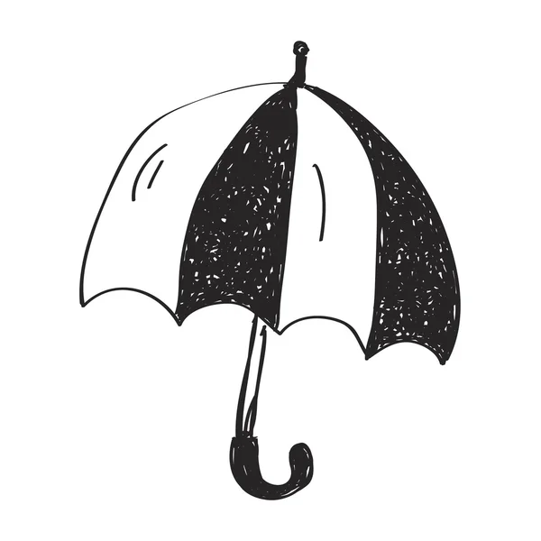 Simple doodle of an umbrella — Stock Vector