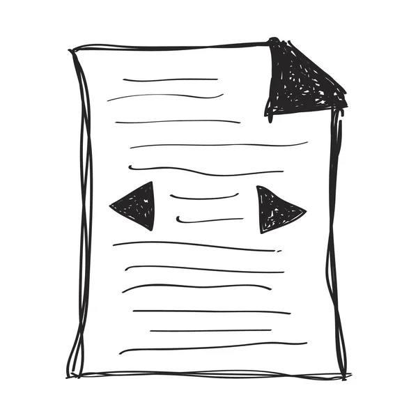 Enkla doodle på en sida — Stock vektor