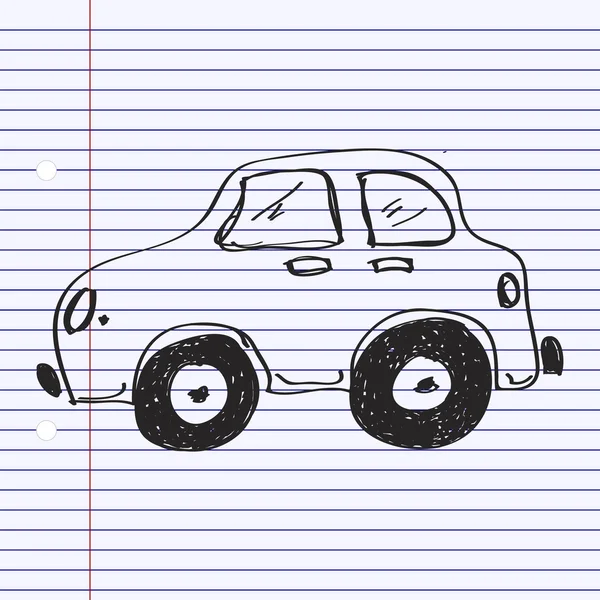 Jednoduchý doodle automobilu — Stockový vektor