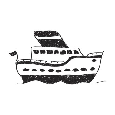 Bir geminin basit doodle