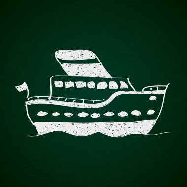 Bir geminin basit doodle