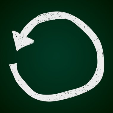 Bir yenileme sembol basit doodle