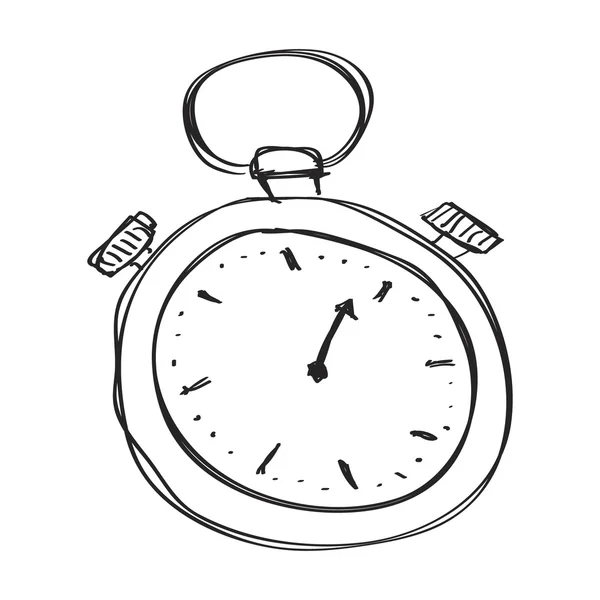 Απλή doodle του ένα χρονόμετρο με διακόπτη — Διανυσματικό Αρχείο