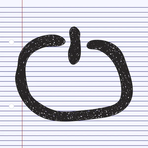 Egyszerű doodle a készenléti szimbólum — Stock Vector