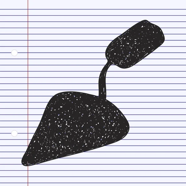Απλή doodle του ένα trowel — Διανυσματικό Αρχείο