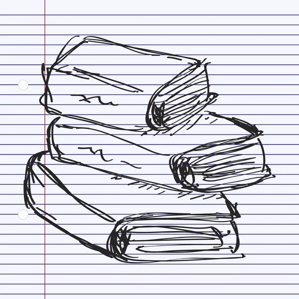 Doodle simples de um livro —  Vetores de Stock