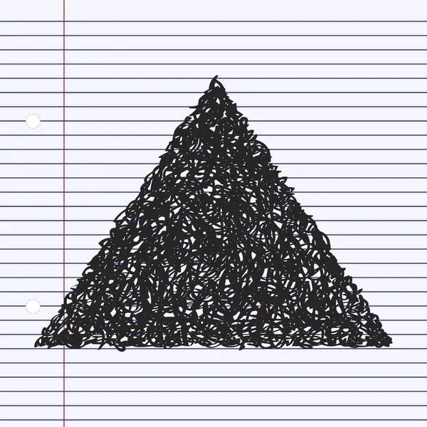 Απλή doodle ενός τριγώνου — Διανυσματικό Αρχείο